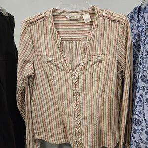 Orvis Women's Striped Button-Up Top - Multicolor